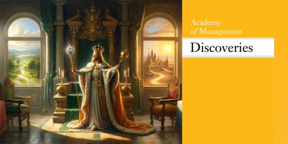 Picture of "Multi-CEOs: A Legitimacy Perspective on Executives Leading Multiple Firms" in the journal Academy of Management Discoveries (AMD)