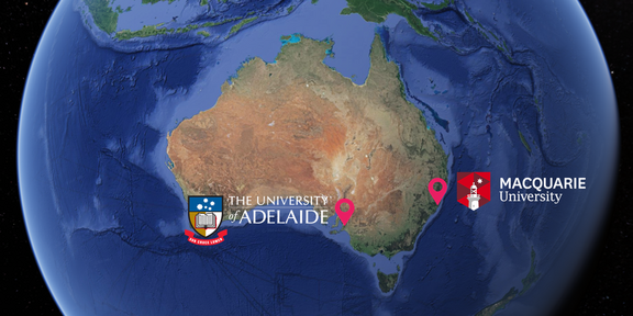 Vorträge in Australien Landkarte von Australien