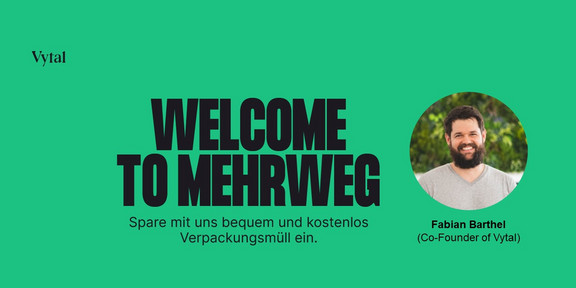 Gastvortrag von Dr. Fabian Barthel, Co-Founder von Vytal. Gastvortrag von Dr. Fabian Barthel, Co-Founder von Vytal.